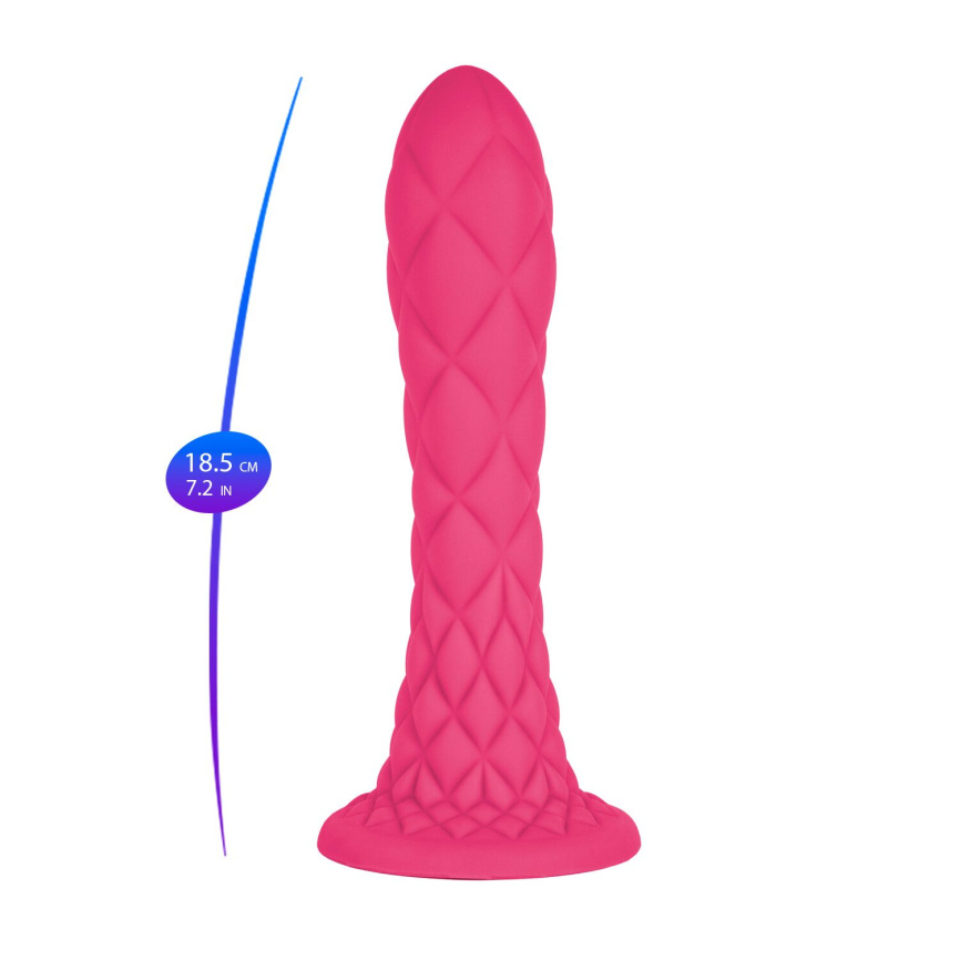 Фалоімітатор SilexD Fantasy Liquid Silicone Dreamy 7in Pink фото 5