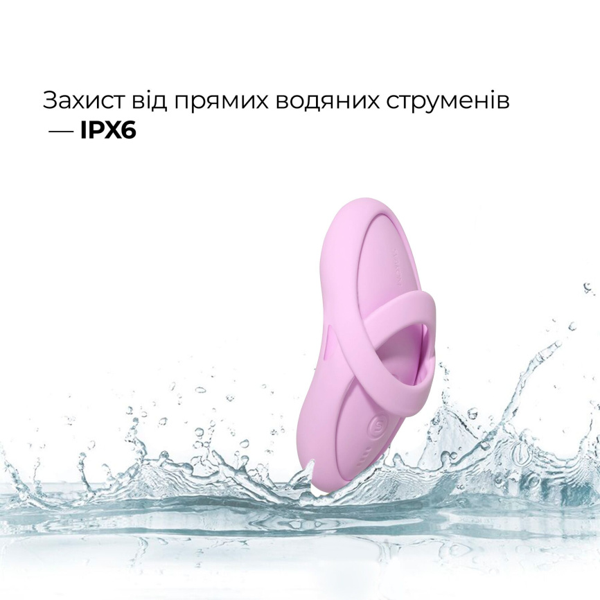 Смарт-вібратор для клітора Svakom Echo 2 Pink Lilac, підігрів до 38 °C, знімна насадка на палець фото 20
