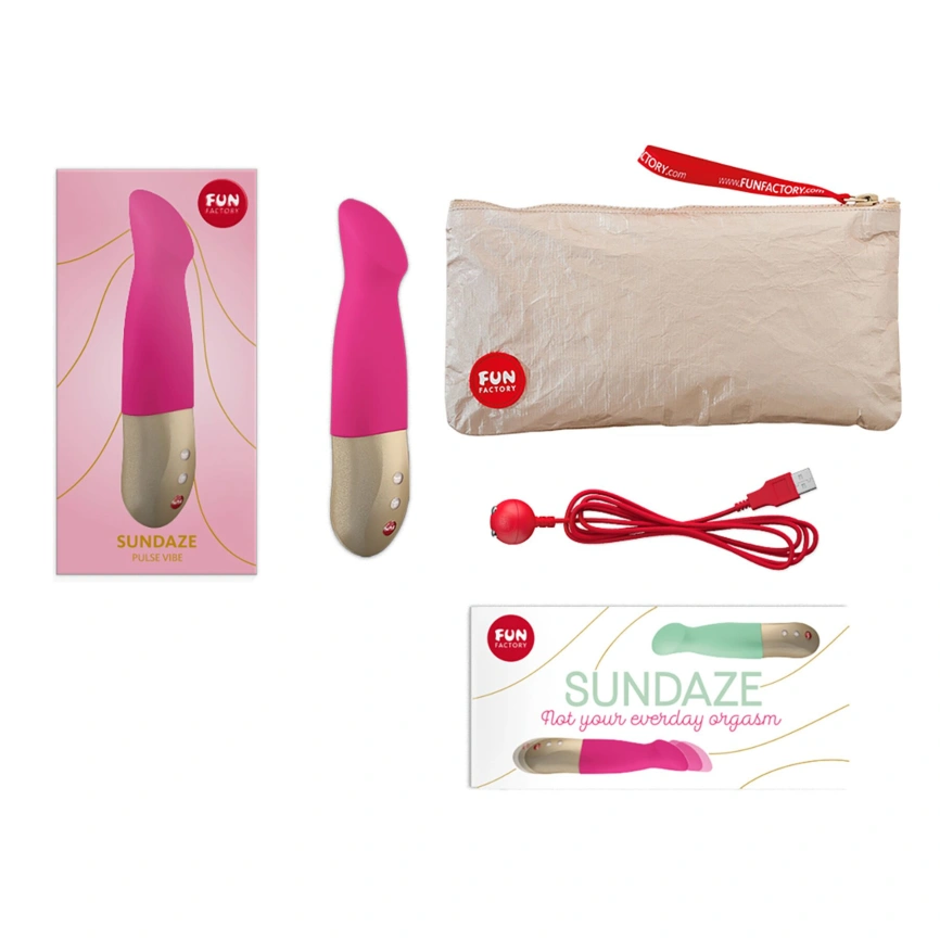 Вибратор-пульсатор Fun Factory SUNDAZE fuchsia pink фото 7