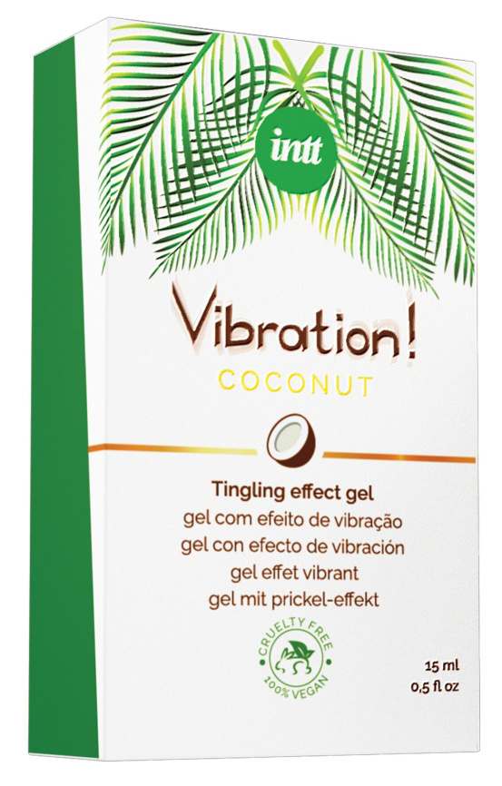 Рідкий вібратор Intt Vibration Coconut Vegan (15 мл),  дуже смачний, діє до 30 хвилин фото 3