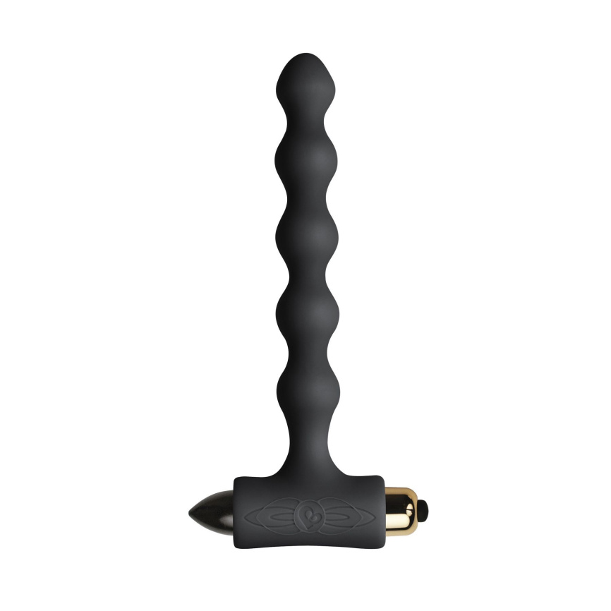 Анальний вібратор Rocks Off Petite Sensations — Pearls Black фото 1