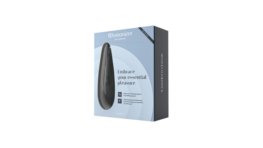 Вакуумний кліторальний стимулятор Womanizer Classic 2 - Black, 10 режимів, функція Afterglow фото 8