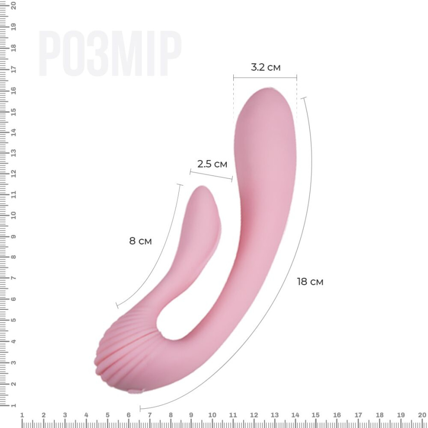 Вібратор Adrien Lastic G-wave вагінально-кліторальний, 2 мотори, універсальний фото 2