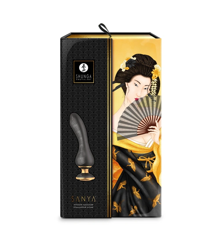 Вибратор для точки G Shunga Sanya Black, гибкий ствол фото 7