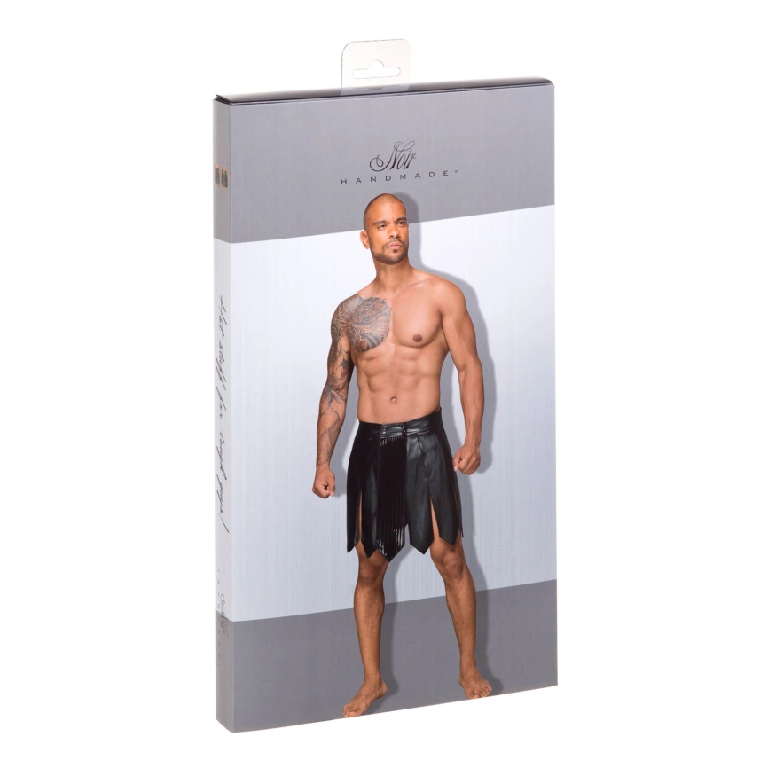 Мужская юбка гладиатора Noir Handmade H053 Eco leather men's gladiator skirt, L, экокожа фото 5