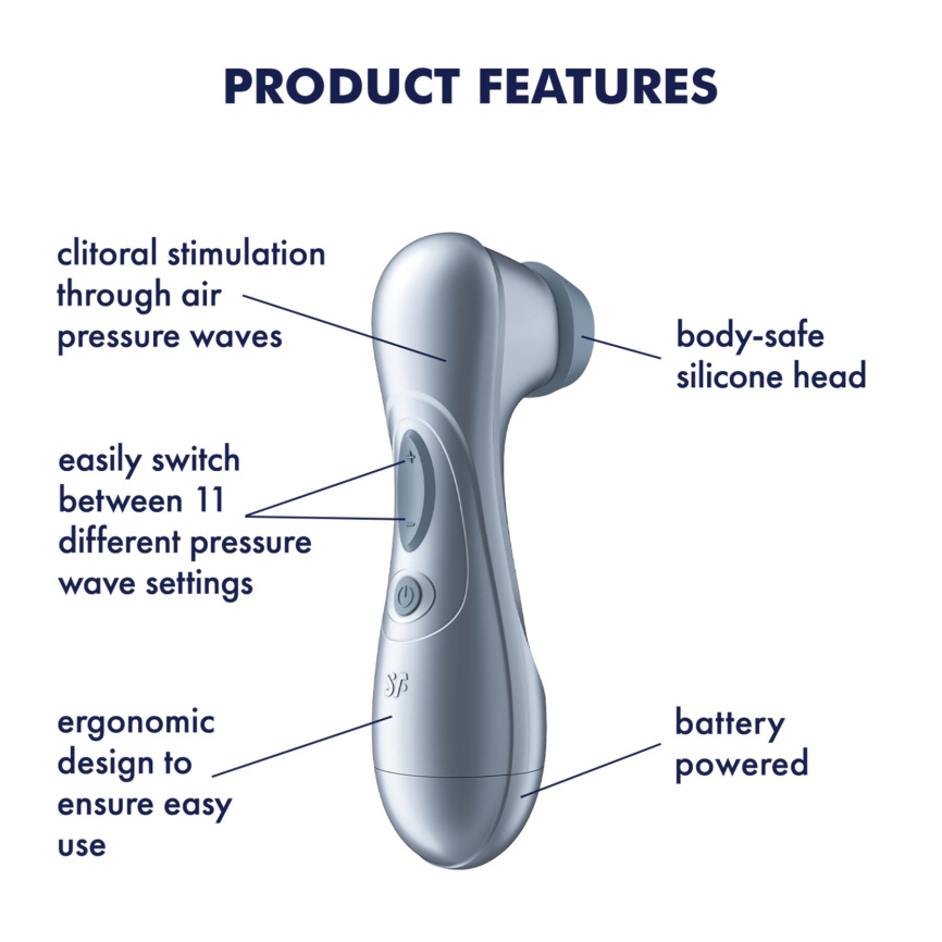 Вакуумний кліторальний стимулятор Satisfyer Pro 2 Generation 2 Battery Series Light Blue фото 5