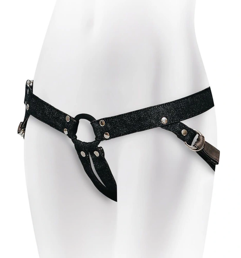 Джинсовые трусики для страпона Adrien Lastic - Lastic Strap-on фото 1
