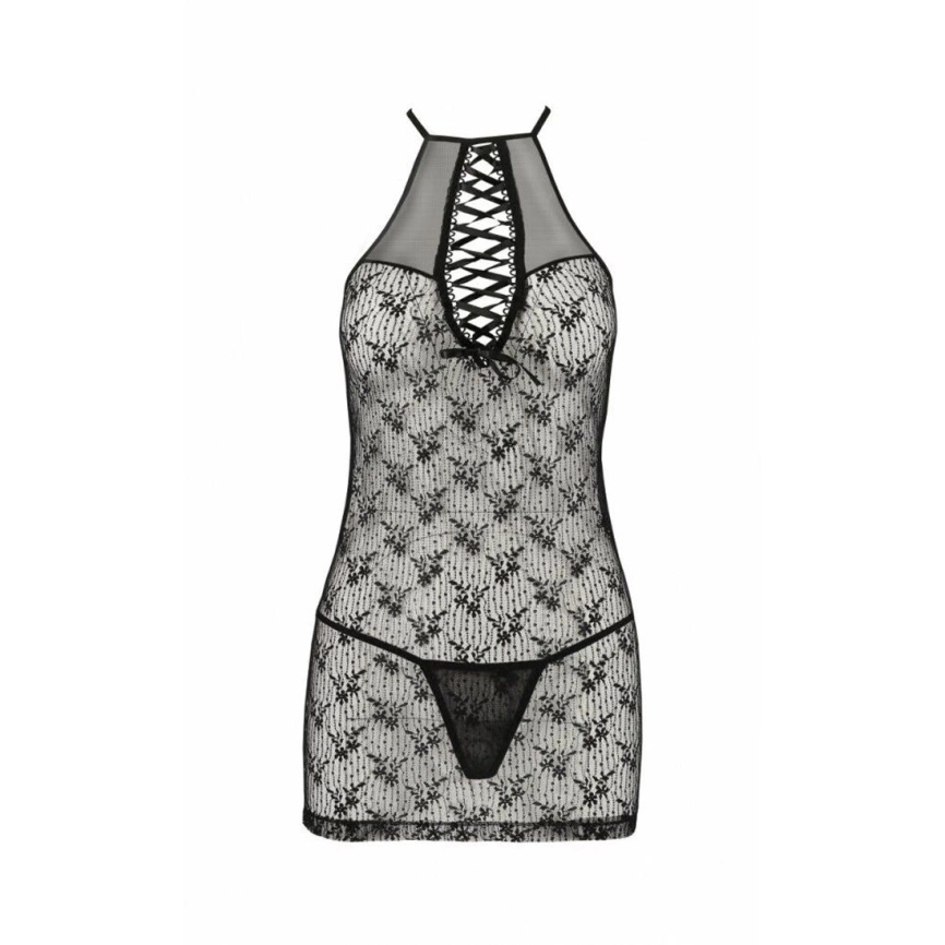 Полупрозрачная сорочка Passion AZALIA CHEMISE L/XL, black фото 9