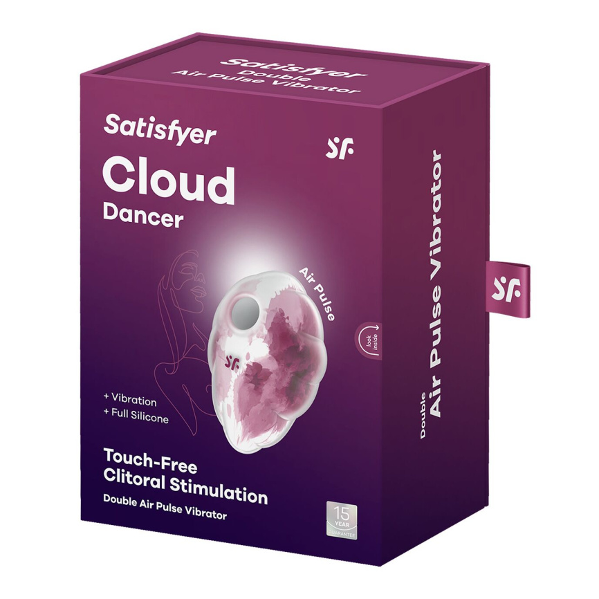 Вакуумний стимулятор з вібрацією Satisfyer Cloud Dancer Red фото 6
