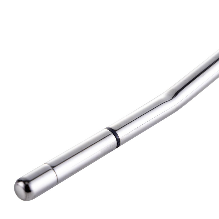 Уретральний зонд LOCKINK SEVANDA Vibrating & E-stim Metal Urethral Sounding - White фото 5