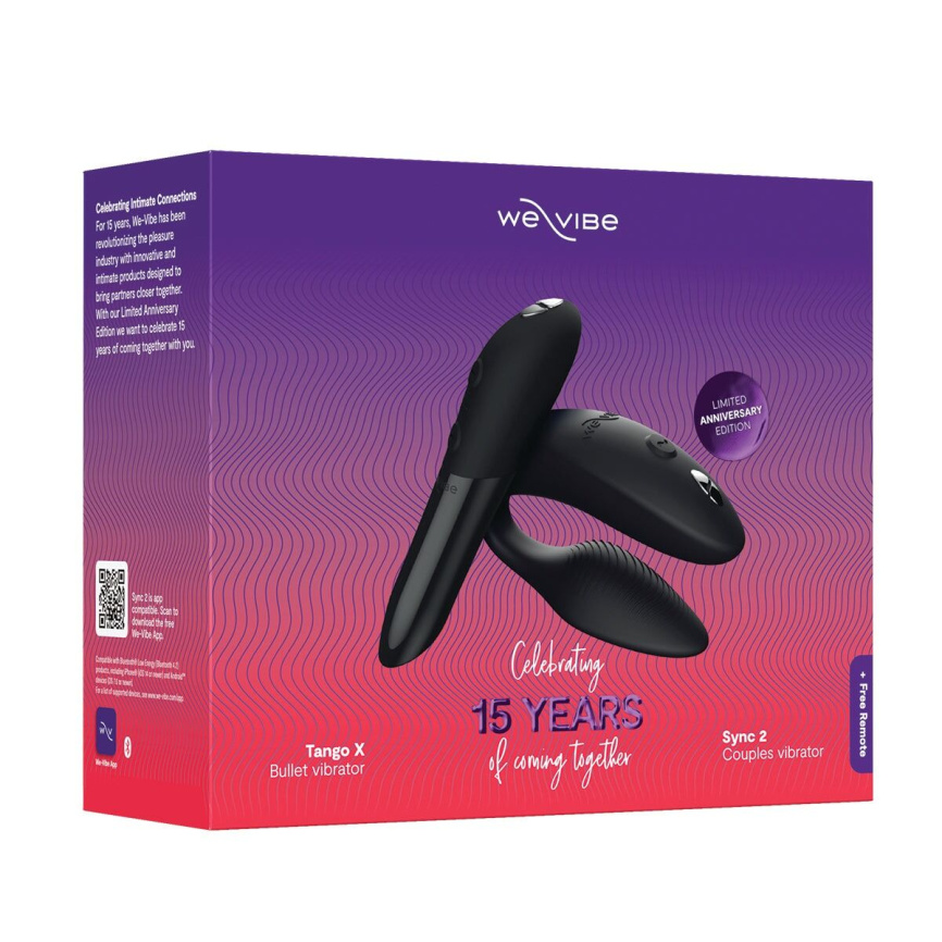 Подарунковий набір We-Vibe 15 Year Anniversary Collection, смарт-вібратор для пар + віброкуля фото 7