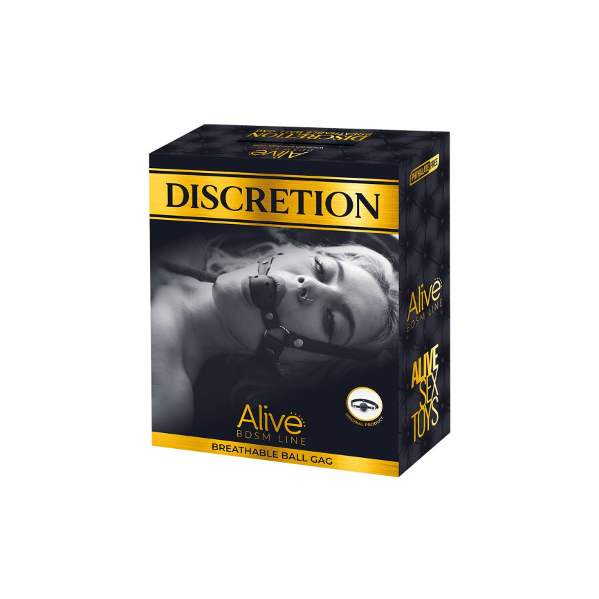 Повітропроникний кляп Alive Discretion Black фото 3
