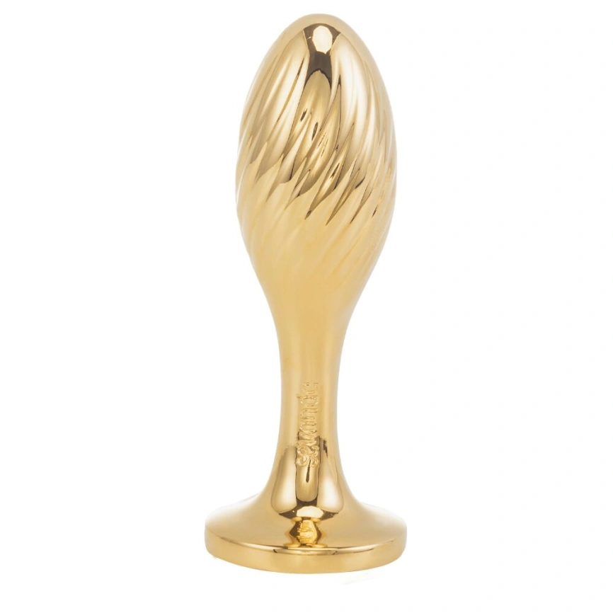 Металлическая анальная пробка — кроличий хвост LOCKINK SEVANDA White Bunny-Tail Anal Pear-shape Plug фото 3