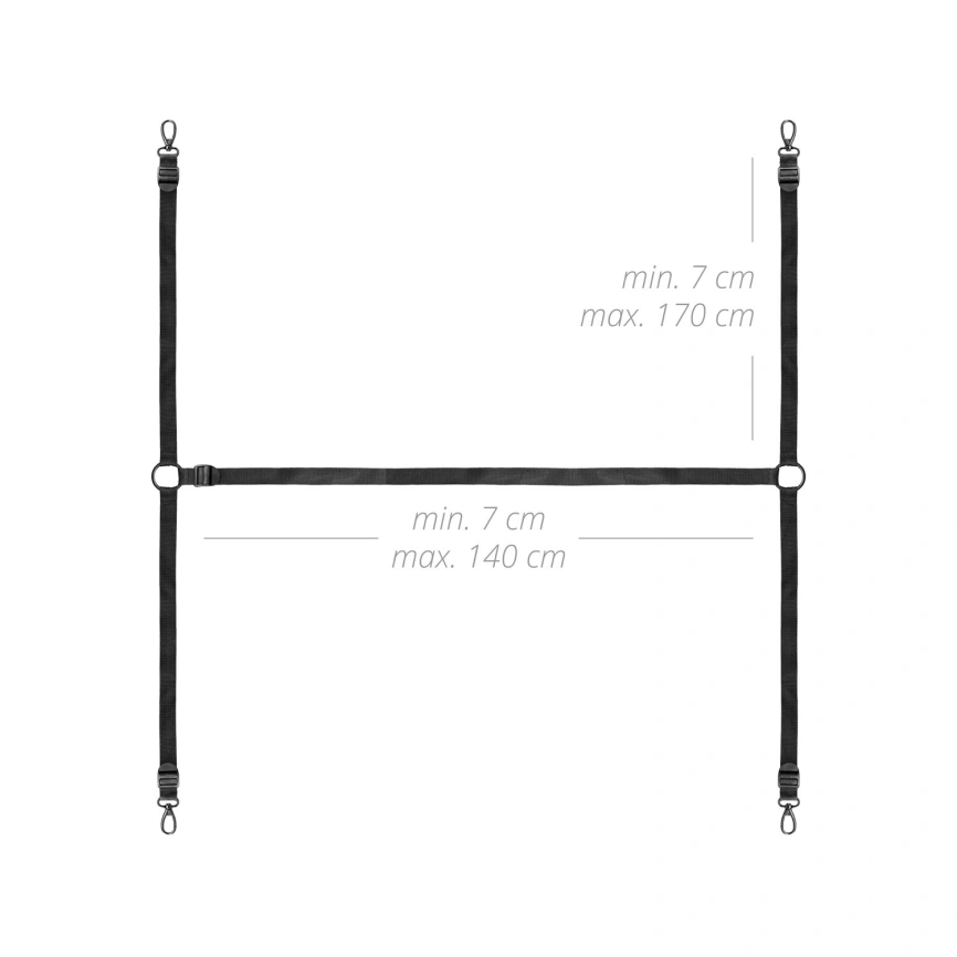 Фиксатор на кровать с наручниками и поножами Bedroom Fantasies: Under the bed Restraint Bondage Set фото 7