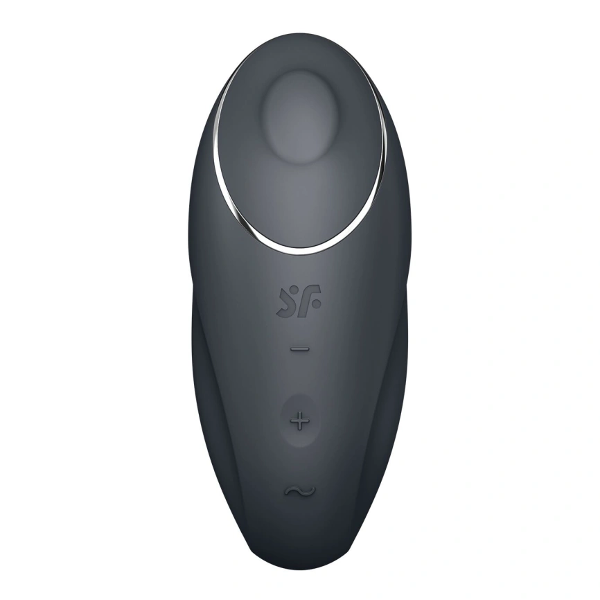 Вибростимулятор-пульсатор Satisfyer Tap & Climax 1 Grey, эффект постукивания пальцем, 2 мотора фото 3