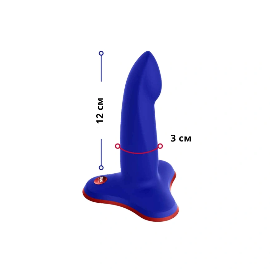 Фаллоимитатор Fun Factory LIMBA FLEX S, синий, гибкий, с эффектом памяти, подходит для точки G фото 2