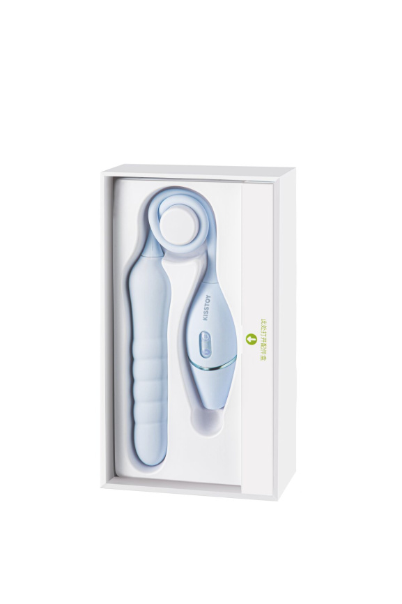 Пульсатор з вакуумним стимулятором KISSTOY Cathy III Light Blue, 5 режимів вакууму, 10 режимів пульсації фото 2
