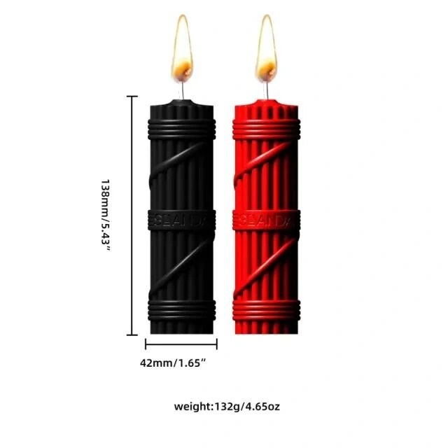 БДСМ-свечи LOCKINK SEVANDA Fetish Drip Candles Set, 2 шт, низкотемпературные, скребок в комплекте фото 2