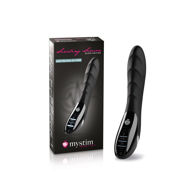 Вібратор з електростимуляцією Mystim Sizzling Simon eStim Black, міостимулятор фото 13