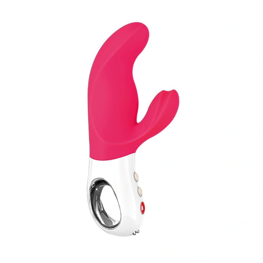 Вибратор-кролик Fun Factory MISS BI pink/white, 2 независимых мотора, диаметр 4,2 см фото 1
