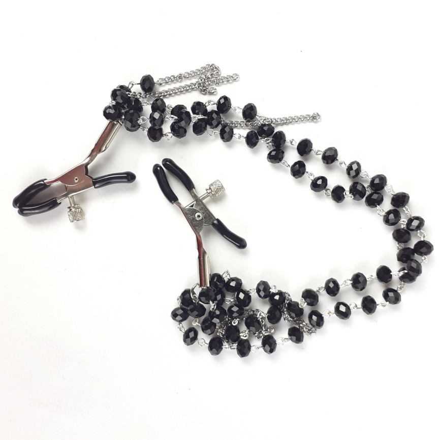 Затискач для сосків Art of Sex - Nipple clamps Sexy Jewelry Black фото 2