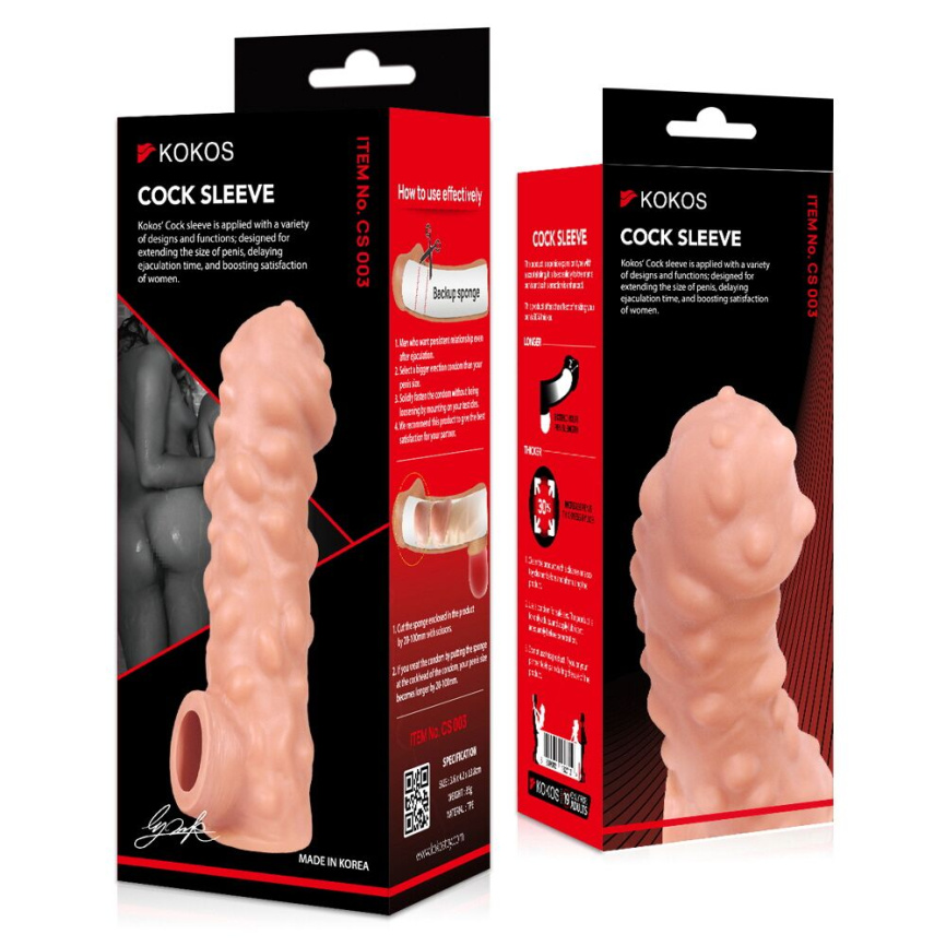 Насадка на член Kokos Cock Sleeve CS 003 L фото 3
