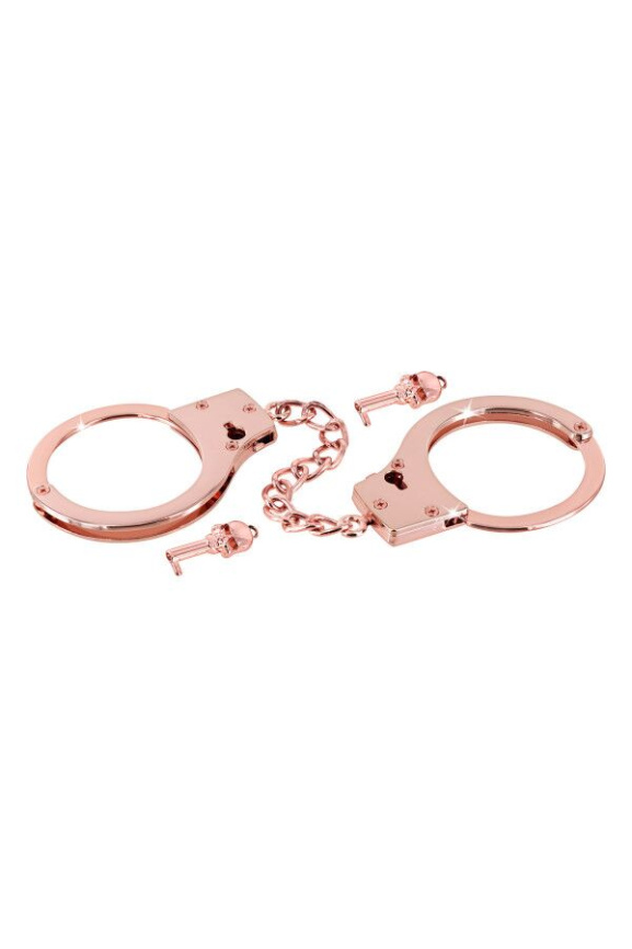 Наручники Fetish Tentation Premium Chick wrist cuffs in rose-gold metal фото 3