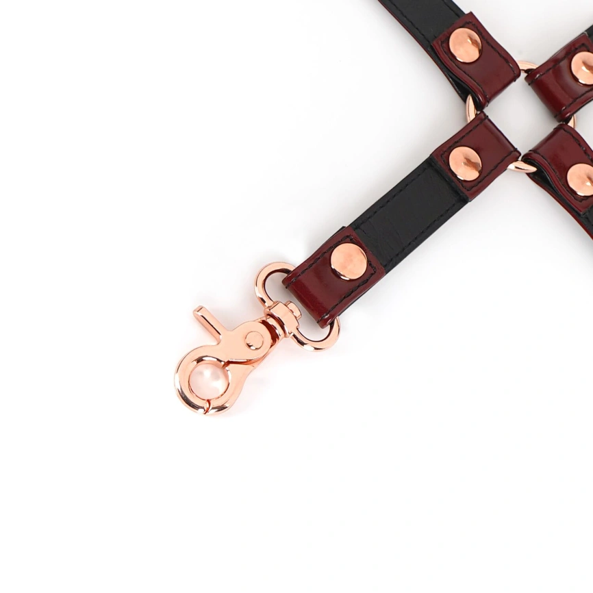 Кожаная крестовина Liebe Seele Wine Red Hogtie фото 3
