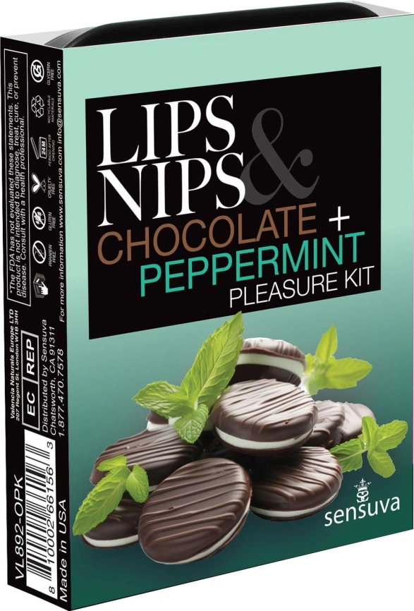 Подарочный набор Sensuva Lips & Nips Pleasure Kit - Chocolate Peppermint 2 x 4г фото 1
