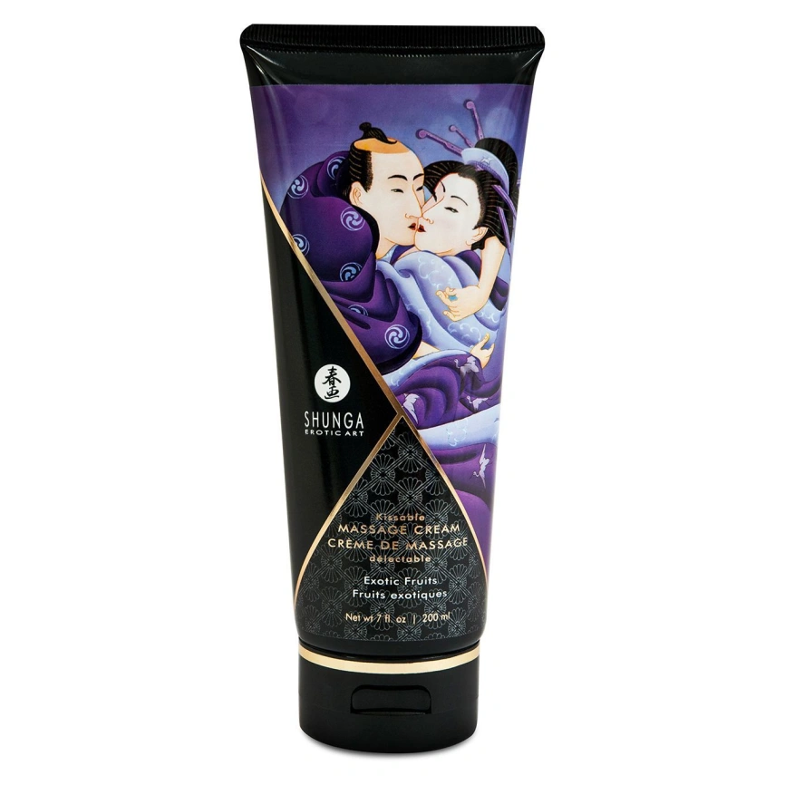 Съедобный массажный крем Shunga Kissable Massage Cream - Exotic Fruits (200 мл) фото 1