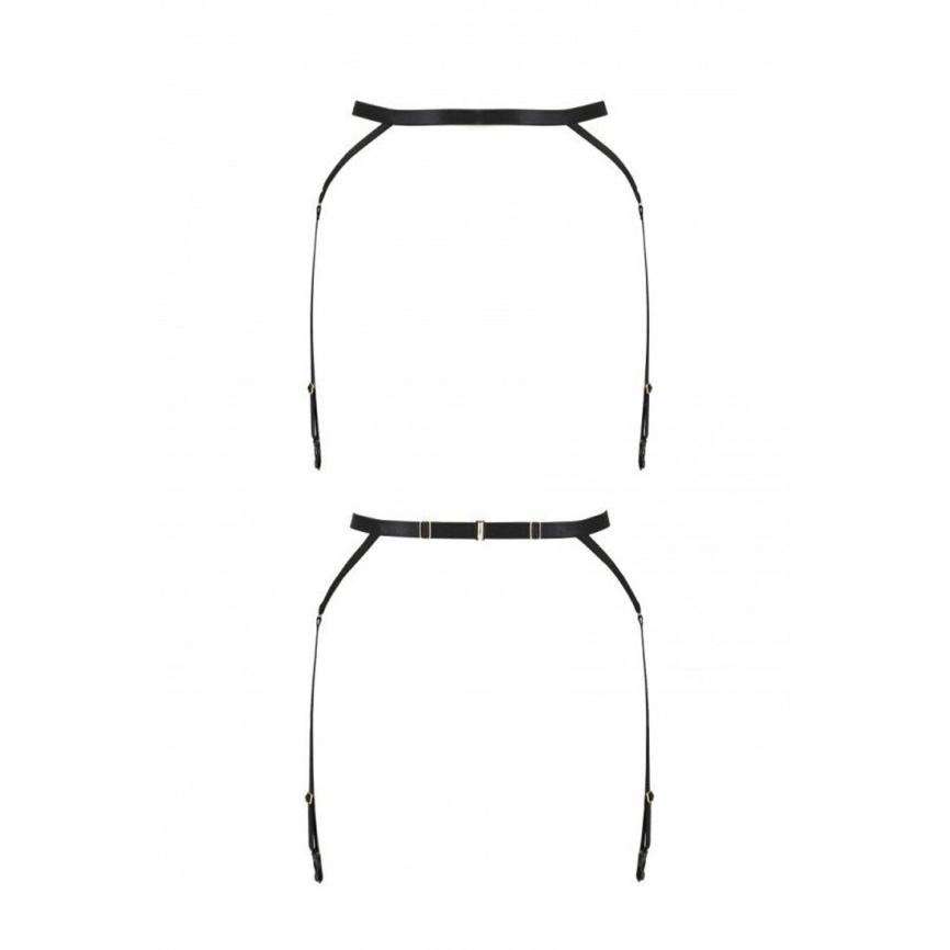 Пояс-стрепи з підв'язками для панчох Passion Exclusive MEGGY GARTER BELT S/M, black фото 5