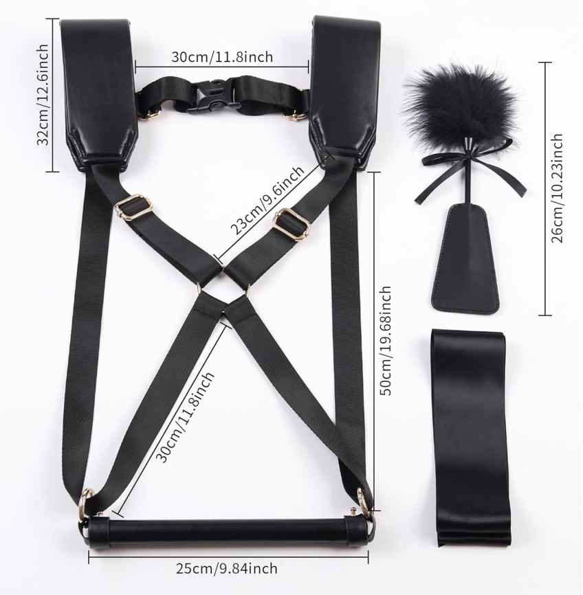 БДСМ-набір LOCKINK YEAHWOW Black Doggy Style Saddle set фото 6