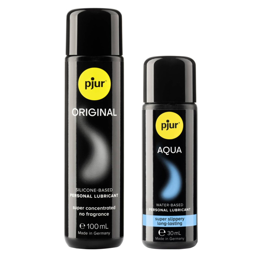 Ювілейний набір лубрикантів pjur 30th Anniversary Gift Set: Original 100 мл та Aqua 30 мл фото 2