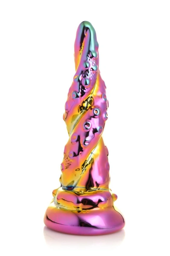 Фэнтезийный стеклянный фаллоимитатор Creature Cocks Enchanting Rainbow Glass Dildo, 16 см фото 1