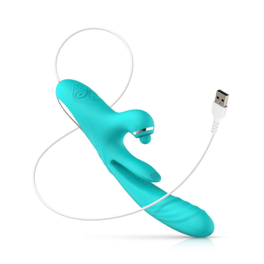 Вібратор-кролик Good Vibes Only - Lisa Thrusting Rabbit Vibrator with G-Spot Stimulator фото 6