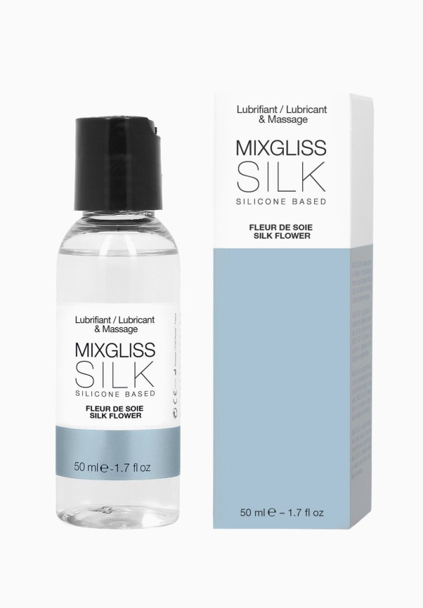 Лубрикант на силіконовій основі MixGliss SILK - FLEUR DE SOIE (50 мл) з квітковим ароматом фото 1