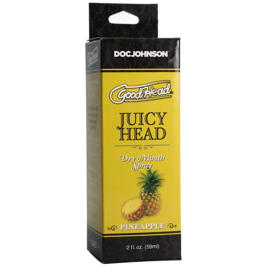 Увлажняющий оральный спрей Doc Johnson GoodHead – Juicy Head Dry Mouth Spray – Pineapple 59мл фото 2