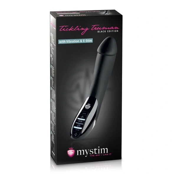 Вибратор с электростимуляцией Mystim Tickling Truman eStim Black, миостимулятор фото 2