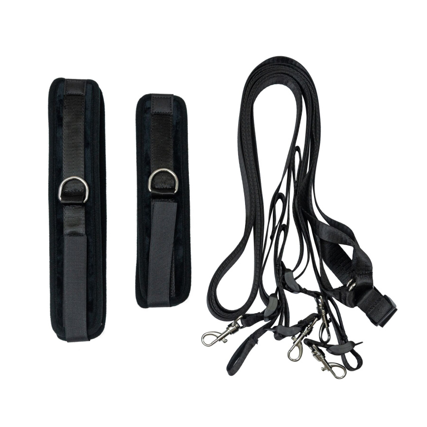 Розтяжка на ліжко Punishment - 5-Piece Bed Restraint Kit - Black фото 4