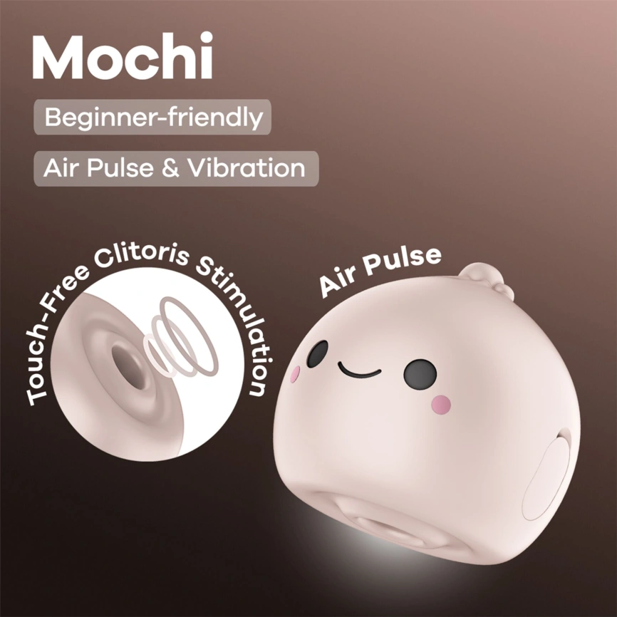 Вакуумный клиторальный стимулятор Satisfyer Mochi Beige фото 6