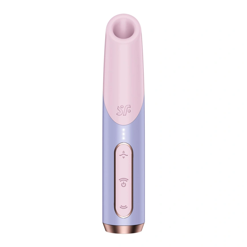 Вакуумный стимулятор Satisfyer Bold Kiss Violet, магнитная технология 3D Air Pulse, 30 режимов работы фото 1