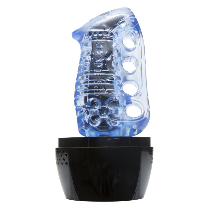 Мастурбатор Fleshlight Fleshskins Grip Blue Ice, надійна фіксація на руці, відмінно для пар та мінет фото 3