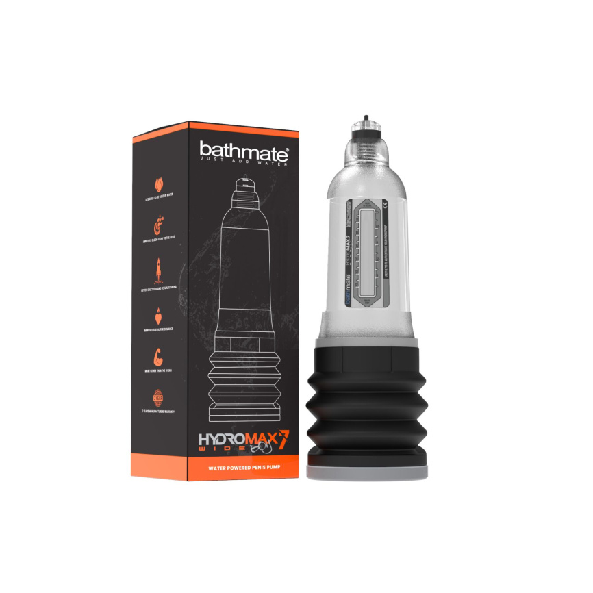 Гідропомпа Bathmate Hydromax 7 WideBoyClear, для члена довжиною від 12,5 до 18 см, діаметр до 5,5 см фото 9