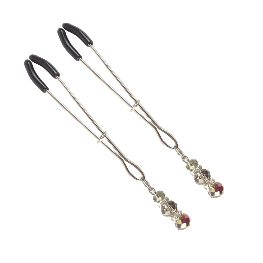 Затискач для сосків Art of Sex - Nipple Clamps Lovely Grey фото 1
