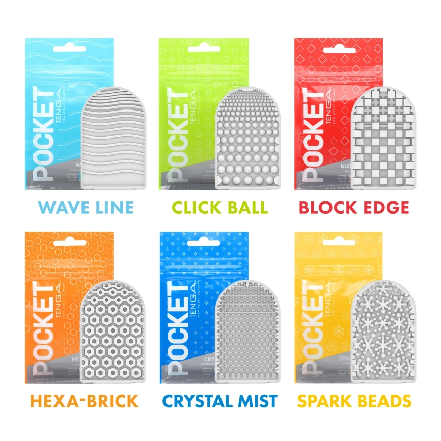 Мастурбатор TENGA Pocket Hexa-Brick фото 5