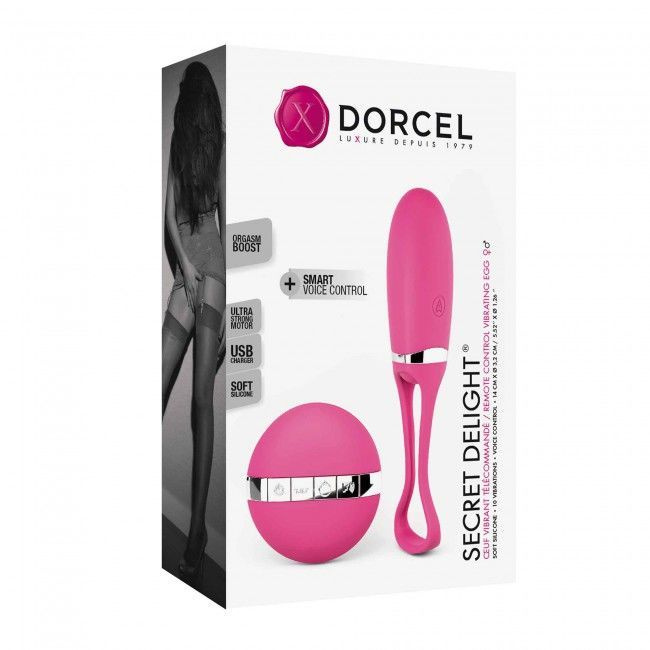 Віброяйце Dorcel Secret Delight Magenta з пультом ДК, з турборежимом і голосовим керуванням фото 7