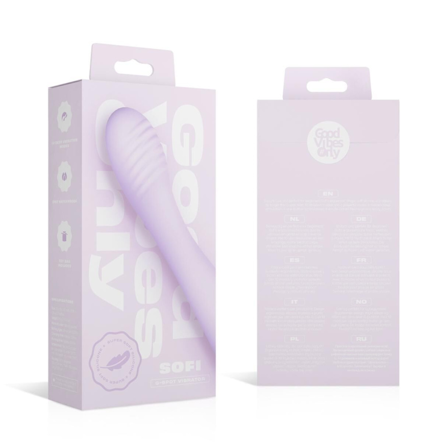 Вібратор Good Vibes Only - SOFI G-Spot Vibrator Soft Silicone - Purple фото 8