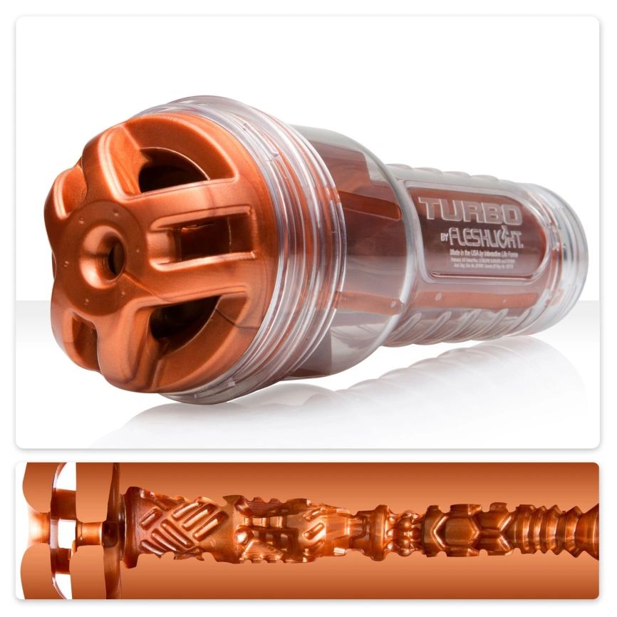 Мастурбатор Fleshlight Turbo Ignition Copper (имитатор минета) фото 1