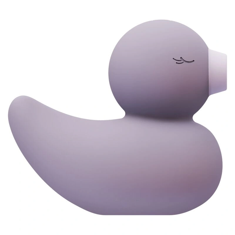 Вакуумный вибратор-уточка CuteVibe Ducky Grey фото 1