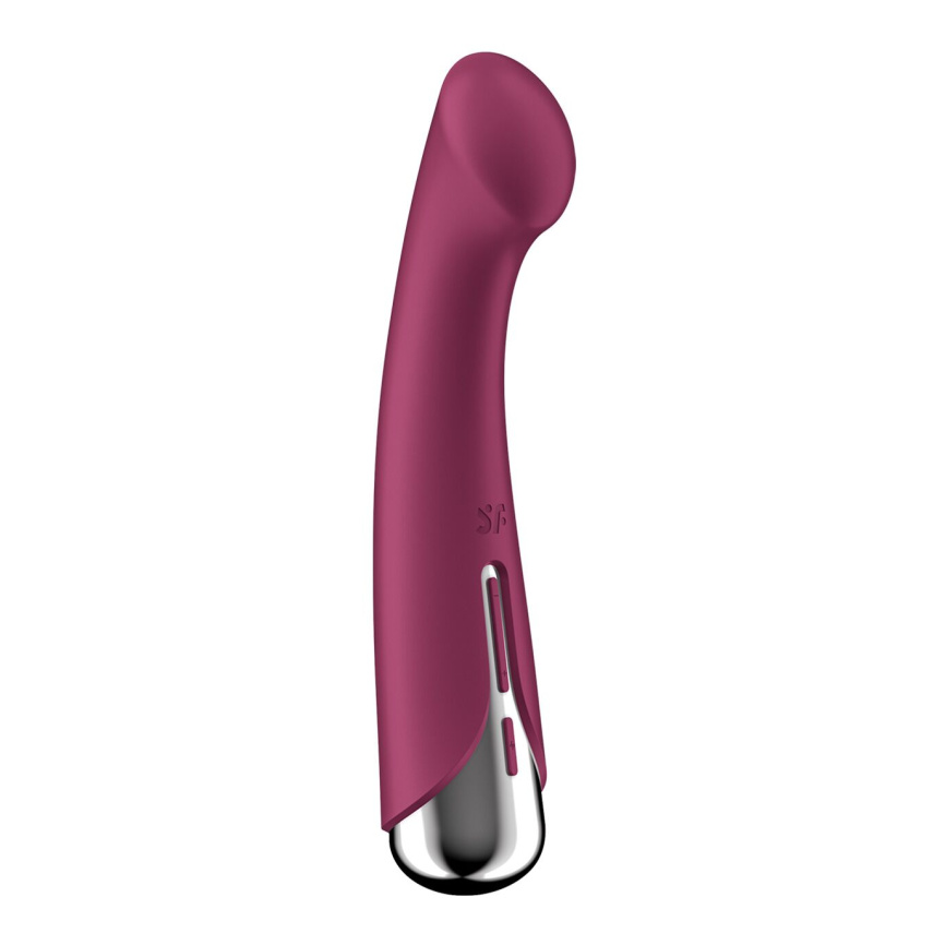 Вібратор з ротацією Satisfyer Spinning G-Spot 1 Red, плоский майданчик для стимуляції точки G фото 5